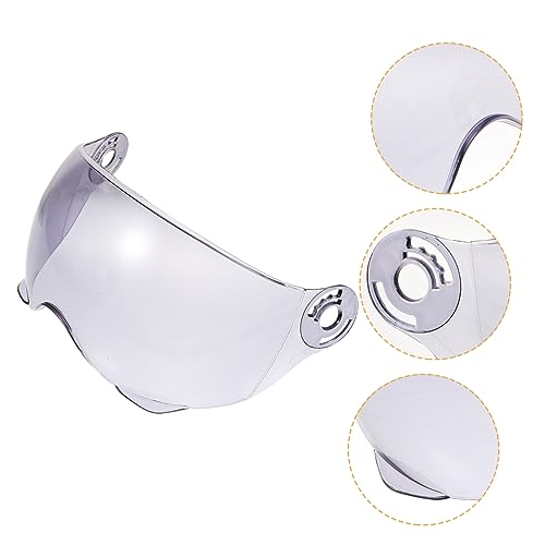 ABOOFAN Motorcycle Helmet Replacement Visor UV Schutz Windschutzscheibe Helmvisier Transparent Flexibel Kompatibel für Herren Outdoor Motorradfahren von ABOOFAN