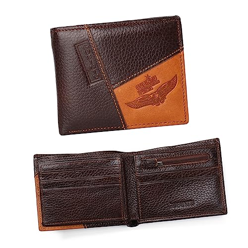 ABOOFAN fotoregal Vatertagsgeschenk Wallets for Men Mens Wallets Geschenke Vatertag herrenportemonnaies herrenbrieftasche Geld Ordner Man Wallet Money Clip Nähen Geldbörse Geldbeutel Mann von ABOOFAN