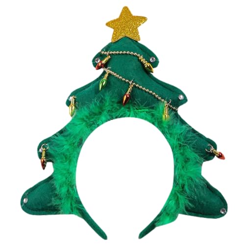 ABOOFAN Weihnachtsstirnbänder Für Frauen Weihnachtsbaum-kopfschmuck Weihnachtsbaumspitze Weihnachtskostüm-kopfschmuck Festliches Weihnachtsbaumhut Stk Damen Herbst Und Winter Kopfbedeckung von ABOOFAN