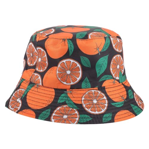ABOOFAN Obst-eimerhut Fischerhut-Ornament Früchte Fischermützen Sonnenhut Für Damen Fischerhut Mit Obstdruck Schutz Sonnenhut Strandhut Polyester Männer Und Frauen Sommerhut Universal- von ABOOFAN