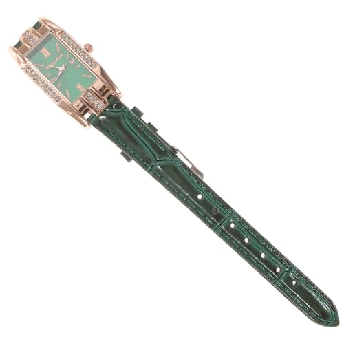 ABOOFAN Damen Quarzuhr Mit Verstellbarem Lederarmband Stilvolle Dekorative Uhr Für Frauen Robuste Legierung Rechteckige Uhr Als Für Besondere Anlässe von ABOOFAN