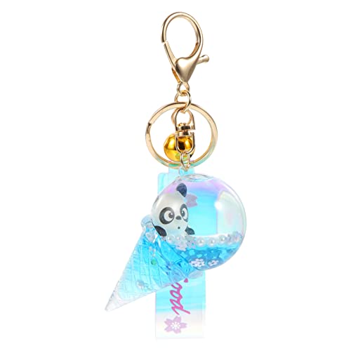 ABOOFAN Schlüsselanhänger Panda- Schlüsselring. Panda Keychain Anh?nger. Halskettenohrring Anh?nger Charms Schlüsselarmband Für Damen Geschenke Für Frauen Flüssig Fräulein Zubehör Acryl von ABOOFAN