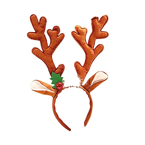 ABOOFAN Weihnachtsfeier Haarband Weihnachtsstirnband Weihnachts-haarreifen Weihnachtshaarband Weihnachtskostüm Tier Elch Cosplay Weihnachtskopfschmuck Rentier Haarreif Geweih Trompete Kind von ABOOFAN