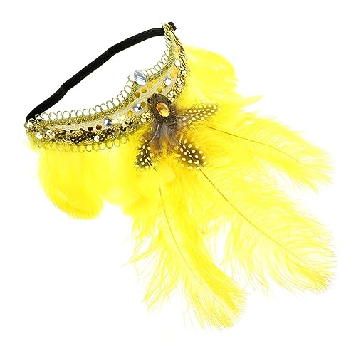 ABOOFAN 1920er Kopfschmuck Für Damen Fascinator-stirnband Für Karneval Karnevalskopfbedeckung Gatsby-haarschmuck Vintage Party Stirnband Tanzparty Charmant Diamant Lieferungen Fräulein von ABOOFAN