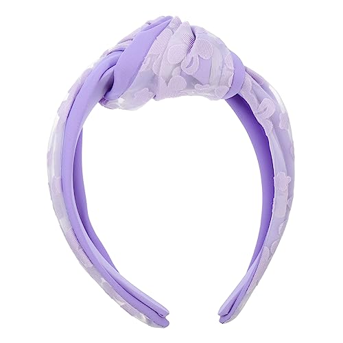 ABOOFAN Stirnband Kopfschmuck Für Mädchen Yoga-haarband Stirnbänder Haarreifen Für Knoten Haarband Haarschmuck Haarnadel Frau Gaze Multifunktion Violett von ABOOFAN