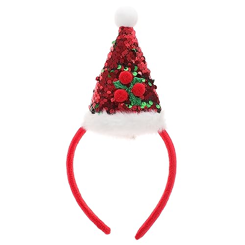 ABOOFAN Hut Stirnband Weihnachtskopfschmuck Weihnachtshaarband Weihnachtskopfbedeckung Weihnachtsmütze Erröten von ABOOFAN