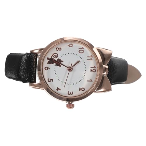 ABOOFAN Damen Cartoon Katzen Uhr Pu Lederarmband Für Mädchen Alltagstaugliche Armbanduhr von ABOOFAN