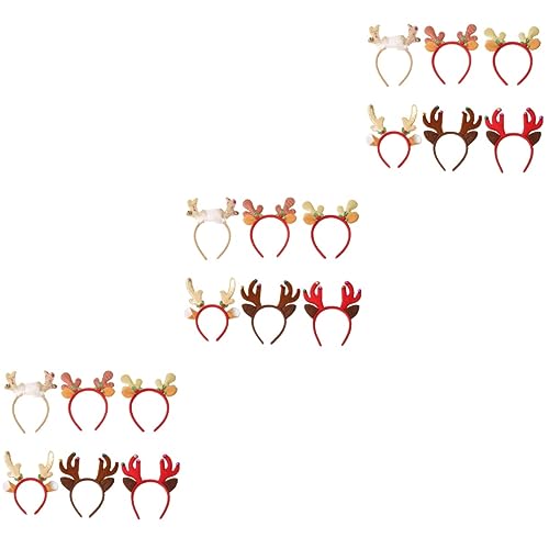 ABOOFAN 3 Sets 6pcs Dekorative Weihnachten Haarband Rentier Geweih Kinder Party Stirnband Stilvolle Und Sicher von ABOOFAN