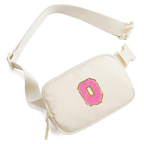 Kleine Bauchtasche mit Initialbuchstaben, Gürteltasche für Teenager, Mädchen, Frauen, Mini-Hüfttasche mit verstellbarem Riemen, niedlich, adrett, Umhängetasche, trendig, personalisierbar, Geburtstags- von ABOUME