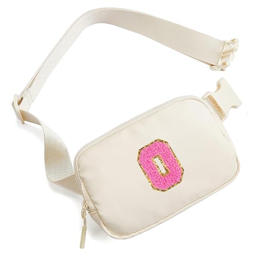 Kleine Bauchtasche mit Initialbuchstaben, Gürteltasche für Teenager, Mädchen, Frauen, Mini-Hüfttasche mit verstellbarem Riemen, niedlich, adrett, Umhängetasche, trendig, personalisierbar, Geburtstags- von ABOUME