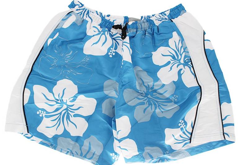 ABRAXAS Badehose Badehose Hellblau mit Blumen Hellblau von ABRAXAS