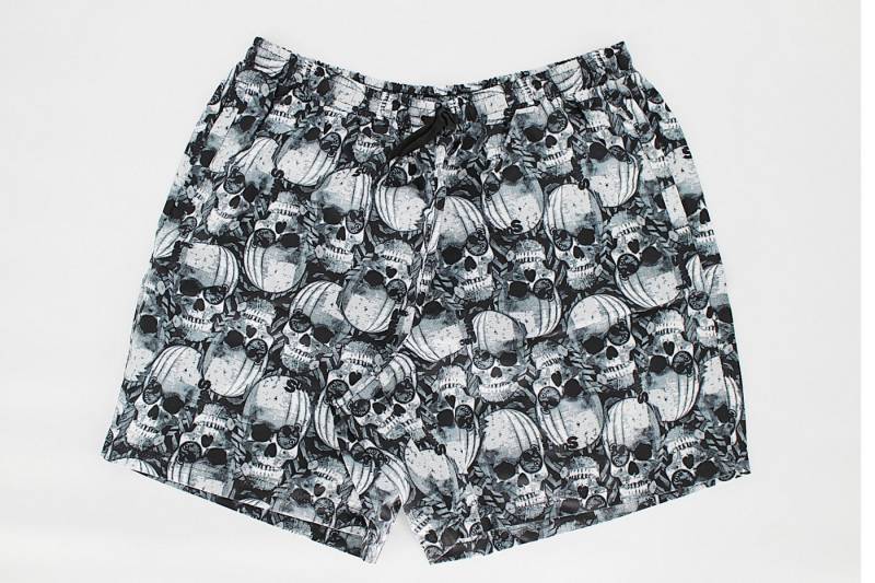 ABRAXAS Badehose Badehose Totenkopf grau Grau von ABRAXAS