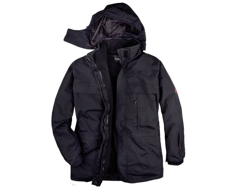 marc & mark Funktionsjacke Marc & Mark 3-in-1 Funktionsjacke Übergröße schwarz von marc & mark