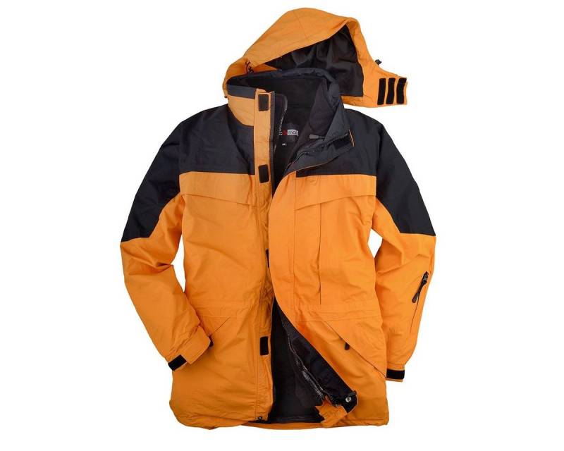 marc & mark Funktionsjacke Marc & Mark 3-in-1 Funktionsjacke XXL softorange-schwarz von marc & mark