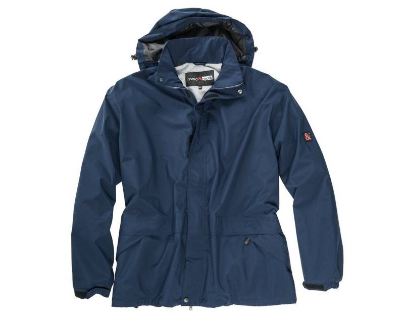 marc & mark Regenjacke Marc&Mark Übergrößen Funktions-Regenjacke Luzern blau von marc & mark
