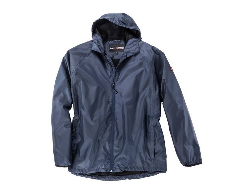 marc & mark Regenjacke Marc & Mark leichte Regenjacke Übergröße blau von marc & mark