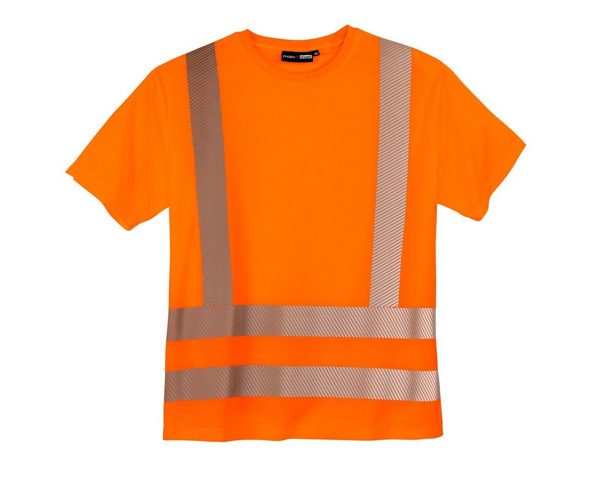 ABRAXAS Rundhalsshirt Übergrößen Herren Warnschutz T-Shirt neonorange Marc&Mark by Abraxas von ABRAXAS