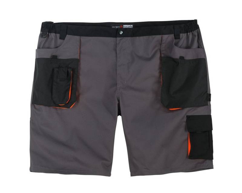 marc & mark Shorts Marc&Mark Arbeits-Shorts Übergröße anthrazit-schwarz von marc & mark