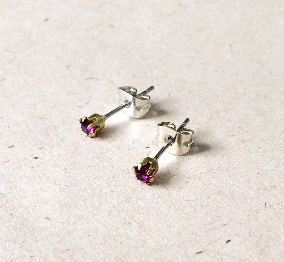 Amethyst Vintage Edelstein Ohrstecker Amethyst Vintage Edelstein Ohrstecker von ABRIDGMENT