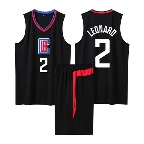 ABRTJCL 2-Teiliges Kinder/Erwachsene Basketball Sportbekleidung, Kinder/Erwachsener Basketball T-Shirt Weste + Shorts, Kinder/Erwachsener Basketball Trikot Shirt und Shorts Schwarz L von ABRTJCL