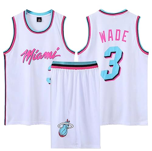 2 Teiliges Kinder/Erwachsener Basketball Set,Kinder/Erwachsener ärmelloses Atmungsaktives Basketball Shorts und T-Shirt 3# Kinder/Erwachsener Basketball Jersey & Basketball Shorts Weiß 3XL von ABRTJCL