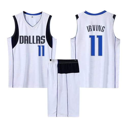 2-Teiliges Kinder/Erwachsener Basketball Trikot Set, Kinder/Erwachsene Basketball Trikot Shirt und Shorts, Kinder/Erwachsener Basketball Weste + Shorts Weiß 2XS von ABRTJCL
