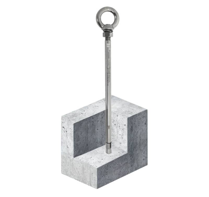 ABS-Lock III-BE Pro Edelstahl Anschlagpunkt Einlochbefestigung Seilsicherung von ABS