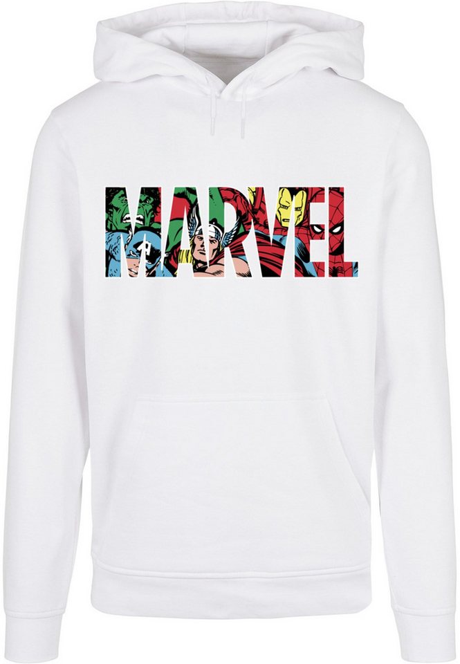 ABSOLUTE CULT Kapuzensweatshirt ABSOLUTE CULT Herren Marvel Logo Character Infill Hoody (1-tlg) von ABSOLUTE CULT