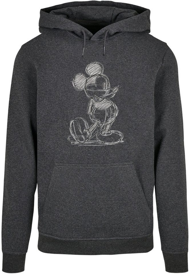 ABSOLUTE CULT Kapuzensweatshirt ABSOLUTE CULT Herren Mickey Mouse - Sketch Kick Hoody (1-tlg) von ABSOLUTE CULT