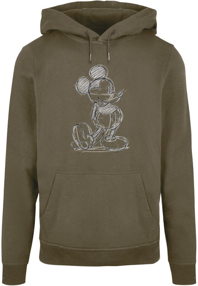 ABSOLUTE CULT Kapuzensweatshirt ABSOLUTE CULT Herren Mickey Mouse - Sketch Kick Hoody (1-tlg) von ABSOLUTE CULT