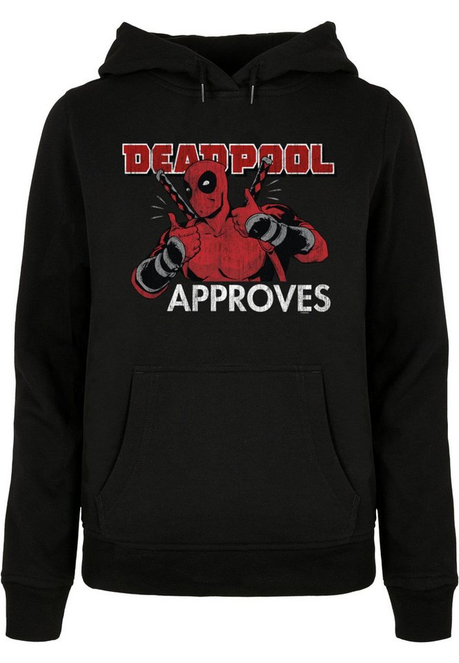 ABSOLUTE CULT Kapuzenpullover ABSOLUTE CULT Damen Ladies Deadpool - Approves Basic Hoody (1-tlg) von ABSOLUTE CULT