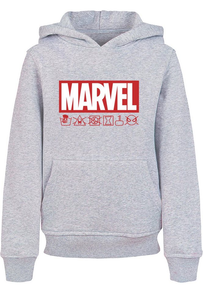 ABSOLUTE CULT Kapuzensweatshirt ABSOLUTE CULT Kids Marvel - Logo Washed Care Basic Hoody (1-tlg) von ABSOLUTE CULT