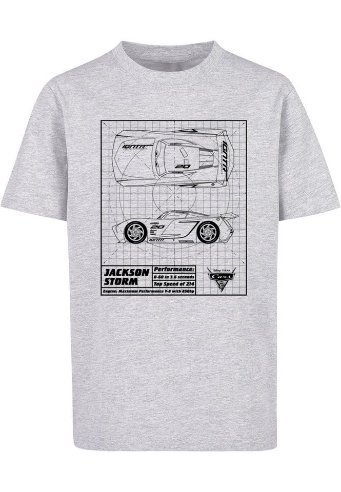 ABSOLUTE CULT T-Shirt ABSOLUTE CULT Herren Kids Cars - Jackson Storm Blueprint T-Shirt (1-tlg) von ABSOLUTE CULT
