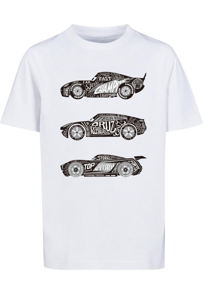 ABSOLUTE CULT T-Shirt ABSOLUTE CULT Herren Kids Cars - Text Racers T-Shirt (1-tlg) von ABSOLUTE CULT