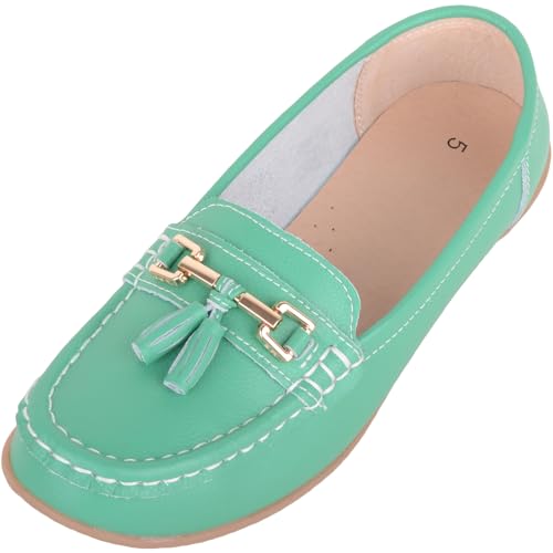 ABSOLUTE FOOTWEAR Damen-Slipper, lässig, Leder, Loafer, Deck, Bootsschuhe, Sandalen, smaragdgrün, 38 EU ABSOLUTE FOOTWEAR Damen-Slipper, lässig, Leder, Loafer, Deck, Bootsschuhe, Sandalen, smaragdgrün, 38 EU von ABSOLUTE FOOTWEAR