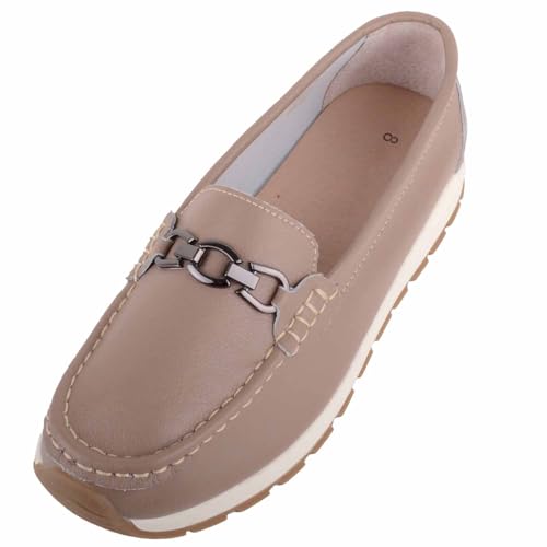 ABSOLUTE FOOTWEAR Damen-Slipper aus echtem Glattleder, einfach anzuziehen, mit dicker Sohle, latte, 41 EU ABSOLUTE FOOTWEAR Damen-Slipper aus echtem Glattleder, einfach anzuziehen, mit dicker Sohle, latte, 41 EU von ABSOLUTE FOOTWEAR