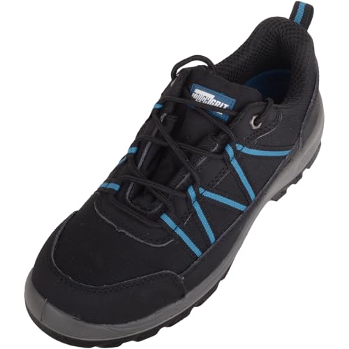 ABSOLUTE FOOTWEAR Herren-Arbeitsschuh mit Stahlkappe zum Schnüren, Schwarz , 44 EU von ABSOLUTE FOOTWEAR