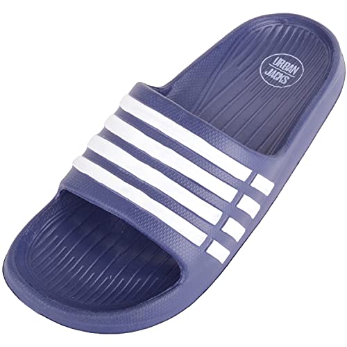 ABSOLUTE FOOTWEAR Herren-Sandalen zum Reinschlüpfen, praktisch, für Sommer, Strand, Pool, Dusche, Pantoletten, Flip-Flops, Blau - navy - Größe: 42 1/3 EU ABSOLUTE FOOTWEAR Herren-Sandalen zum Reinschlüpfen, praktisch, für Sommer, Strand, Pool, Dusche, Pantoletten, Flip-Flops, Blau - navy - Größe: 42 1/3 EU von ABSOLUTE FOOTWEAR