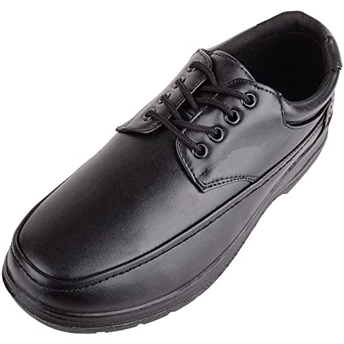 ABSOLUTE FOOTWEAR Herren-Schlupfschuhe, Kunstleder, formeller Anzug, Schule, Arbeit, Komfort, Schnürschuhe, Schwarz - Schwarz - Größe: 45 EU ABSOLUTE FOOTWEAR Herren-Schlupfschuhe, Kunstleder, formeller Anzug, Schule, Arbeit, Komfort, Schnürschuhe, Schwarz - Schwarz - Größe: 45 EU von ABSOLUTE FOOTWEAR