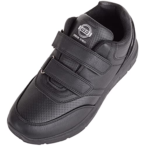 ABSOLUTE FOOTWEAR Herren-Sneaker aus Kunstleder, doppelt schließend, Sportschuh, Schwarz , 42 1/3 EU ABSOLUTE FOOTWEAR Herren-Sneaker aus Kunstleder, doppelt schließend, Sportschuh, Schwarz , 42 1/3 EU von ABSOLUTE FOOTWEAR