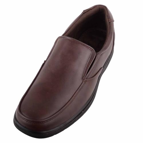 ABSOLUTE FOOTWEAR Leichte Herren-Schuhe aus Memory-Schaum-Kunstleder, leicht anzuziehen, braun, 39 1/3 EU ABSOLUTE FOOTWEAR Leichte Herren-Schuhe aus Memory-Schaum-Kunstleder, leicht anzuziehen, braun, 39 1/3 EU von ABSOLUTE FOOTWEAR