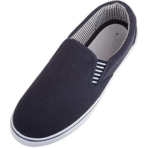 ABSOLUTE FOOTWEAR Leichte Herren-Turnschuhe aus Segeltuch mit Doppelzwickel, Navy, 45 EU ABSOLUTE FOOTWEAR Leichte Herren-Turnschuhe aus Segeltuch mit Doppelzwickel, Navy, 45 EU von ABSOLUTE FOOTWEAR