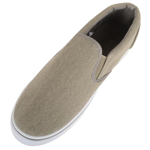 ABSOLUTE FOOTWEAR Leichte Sommerschuhe für Herren aus Segeltuch mit Doppelzwickel, khaki, 42 1/3 EU ABSOLUTE FOOTWEAR Leichte Sommerschuhe für Herren aus Segeltuch mit Doppelzwickel, khaki, 42 1/3 EU von ABSOLUTE FOOTWEAR