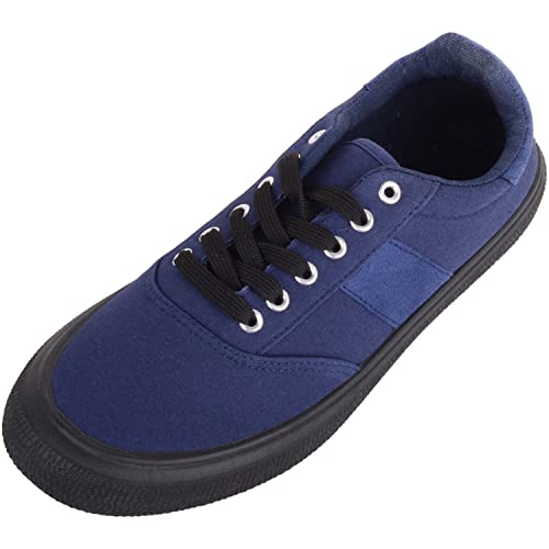 Absolute Footwear Damen-Sneaker, leicht anzuziehen, Canvas, Schnürung, zweifarbig, lässig, Sneaker, Pumps, navy, 41 EU von ABSOLUTE FOOTWEAR