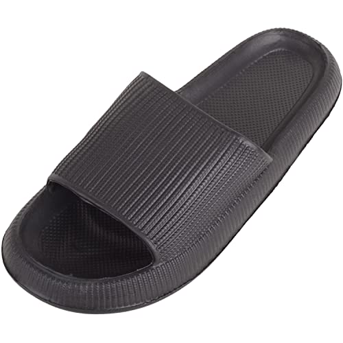 Absolute Footwear Herren-Sandalen zum Hineinschlüpfen, für Sommer, Strand, Pool, Urlaub, Slider, Schwarz , 39/40 EU Absolute Footwear Herren-Sandalen zum Hineinschlüpfen, für Sommer, Strand, Pool, Urlaub, Slider, Schwarz , 39/40 EU von ABSOLUTE FOOTWEAR
