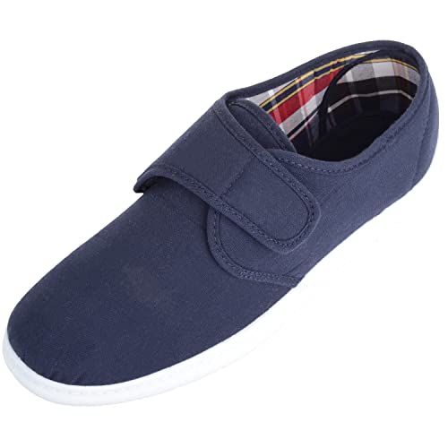 Absolute Footwear Herren Slip On Touch and Close Canvas Sommer Urlaub Pumps Schuhe, navy, 42 2/3 EU Absolute Footwear Herren Slip On Touch and Close Canvas Sommer Urlaub Pumps Schuhe, navy, 42 2/3 EU von ABSOLUTE FOOTWEAR