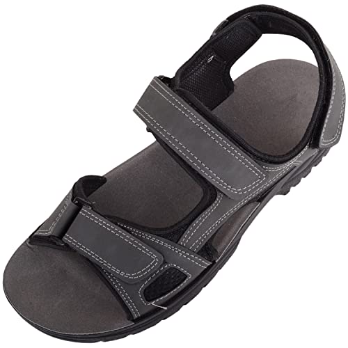Absolute Footwear Herren-Sport-Sandalen mit Riemen und Berührung, grau, 42 1/3 EU Absolute Footwear Herren-Sport-Sandalen mit Riemen und Berührung, grau, 42 1/3 EU von ABSOLUTE FOOTWEAR
