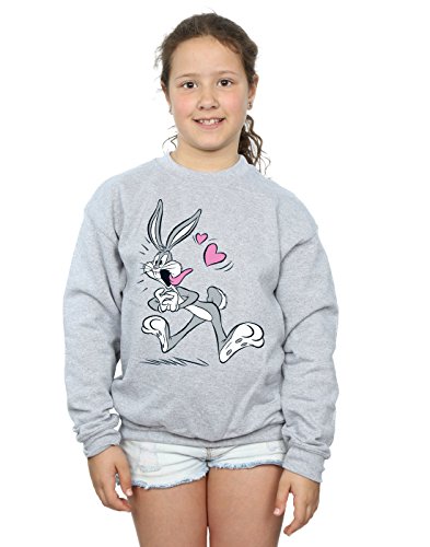 ABSOLUTECULT Looney Tunes Mädchen Bugs Bunny In Love Sweatshirt Sport Grau 9-11 Years ABSOLUTECULT Looney Tunes Mädchen Bugs Bunny In Love Sweatshirt Sport Grau 9-11 Years von ABSOLUTECULT