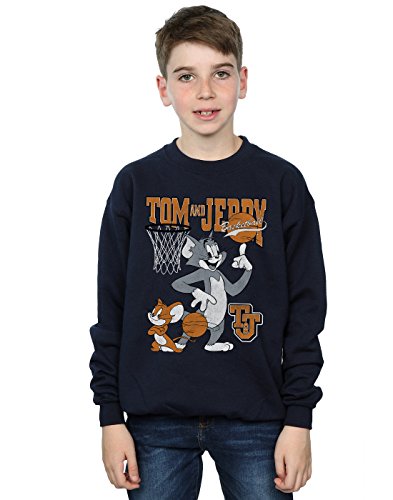 ABSOLUTECULT Tom and Jerry Jungen Spinning Basketball Sweatshirt Navy Blau 7-8 Years ABSOLUTECULT Tom and Jerry Jungen Spinning Basketball Sweatshirt Navy Blau 7-8 Years von ABSOLUTECULT