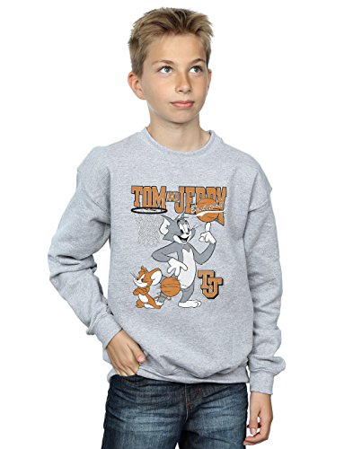 ABSOLUTECULT Tom and Jerry Jungen Spinning Basketball Sweatshirt Sport Grau 9-11 Years ABSOLUTECULT Tom and Jerry Jungen Spinning Basketball Sweatshirt Sport Grau 9-11 Years von ABSOLUTECULT